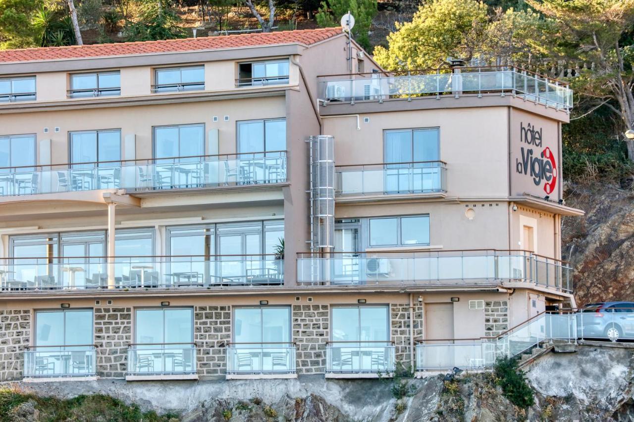 Hotel La Vigie - Face A La Mer Cerbère Exteriör bild